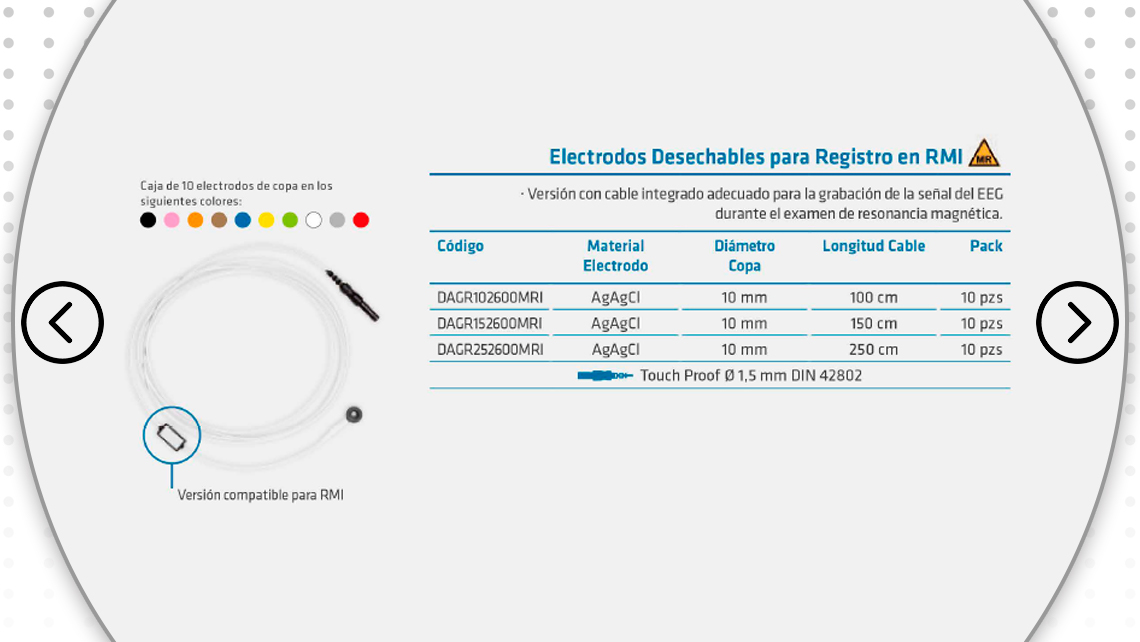 electrodos de copa